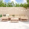 Image de Vidaxl Salon De Jardin 7 Pcs Bois De Pin Massif