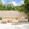 Image de vidaXL Salon de jardin 7 pcs Bois de pin massif3186424