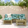 Image de Vidaxl Salon De Jardin 5 Pcs Bois De Pin ImprÃ©gnÃ©