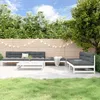 Image de Vidaxl Salon De Jardin 6 Pcs Blanc Bois De Pin Massif