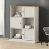 Image de vidaXL Bibliothèque VIGO blanc 90x35x114,5 cm bois massif de pin353182