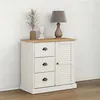 Image de vidaXL Buffet avec tiroirs VIGO 78x40x75 cm blanc bois massif de pin353200