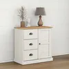 Image de vidaXL Buffet avec tiroirs VIGO 78x40x75 cm blanc bois massif de pin