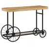 Image de vidaXL Table console 112x36x76 cm bois massif de manguier et fer353332