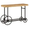 Image de Vidaxl Table Console 112x36x76 Cm Bois Massif De Manguier Et Fer