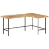 Image de vidaXL Bureau 165x110x77 cm bois massif de manguier et fer