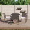 Image de vidaXL Ensemble à manger de jardin 5 pcs coussins résine tressée acier