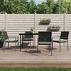 Image de vidaXL Chaises de jardin et coussins lot de 4 noir 54x62,5x89 cm rotin3187081