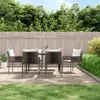 Image de vidaXL Chaises de jardin et coussins lot de 6 marron 54x61x83 cm rotin3187088