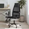 Image de vidaXL Vidaxl Chaise De Bureau Noir Tissu En Maille Et Similicuir