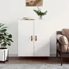 Image de vidaXL Buffet Blanc brillant 69,5x34x90 cm Bois d'ingÃ©nierie