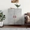 Image de vidaXL Buffet gris bÃ©ton 69,5x34x90 cm bois d'ingÃ©nierie