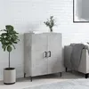 Image de vidaXL Buffet gris béton 69,5x34x90 cm bois d'ingénierie827728
