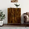Image de Vidaxl Buffet ChÃªne FumÃ© 69,5x34x90 Cm Bois D'ingÃ©nierie