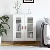 Image de vidaXL Buffet blanc 69,5x34x90 cm bois d'ingénierie827756