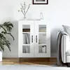 Image de vidaXL Buffet blanc 69,5x34x90 cm bois d'ingÃ©nierie