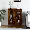 Image de vidaXL Buffet chêne fumé 69,5x34x90 cm bois d'ingénierie
