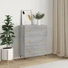 Image de vidaXL Vidaxl Buffet Sonoma Gris 69,5x34x90 Cm Bois D'ingénierie