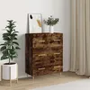 Image de vidaXL Buffet chêne fumé 69,5x34x90 cm bois d'ingénierie827841