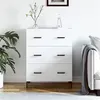 Image de vidaXL Buffet blanc 69,5x34x90 cm bois d'ingénierie827852