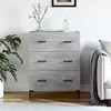 Image de vidaXL Buffet gris béton 69,5x34x90 cm bois d'ingénierie827856