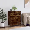Image de vidaXL Buffet chêne fumé 69,5x34x90 cm bois d'ingénierie827865