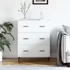 Image de vidaXL Buffet blanc 69,5x34x90 cm bois d'ingénierie