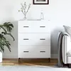 Image de vidaXL Buffet blanc 69,5x34x90 cm bois d'ingÃ©nierie