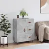 Image de vidaXL Buffet gris béton 69,5x34x90 cm bois d'ingénierie827888