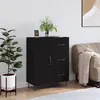 Image de vidaXL Buffet noir 69,5x34x90 cm bois d'ingÃ©nierie