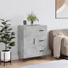 Image de vidaXL Buffet gris béton 69,5x34x90 cm bois d'ingénierie827912