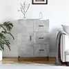 Image de vidaXL Buffet gris béton 69,5x34x90 cm bois d'ingénierie827936