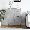Image de vidaXL Buffet gris bÃ©ton 69,5x34x90 cm bois d'ingÃ©nierie