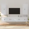 Image de vidaXL Buffet Blanc brillant 69,5x34x90 cm Bois d'ingÃ©nierie