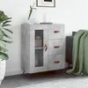 Image de vidaXL Buffet gris béton 69,5x34x90 cm bois d'ingénierie828016