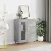 Image de vidaXL Buffet gris béton 69,5x34x90 cm bois d'ingénierie828024