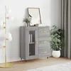 Image de vidaXL Buffet sonoma gris 69,5x34x90 cm bois d'ingÃ©nierie