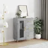 Image de vidaXL Buffet gris béton 69,5x34x90 cm bois d'ingénierie828032