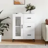 Image de vidaXL Buffet Blanc brillant 69,5x34x90 cm Bois d'ingénierie828046