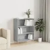Image de vidaXL Bibliothèque gris béton 69,5x32,5x90 cm bois d'ingénierie828352