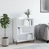 Image de vidaXL Armoire Ã  Ã©tagÃ¨res blanc brillant 69,5x32,5x90 cm