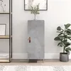 Image de vidaXL Buffet Gris béton 34,5x34x90 cm Bois d'ingénierie828512