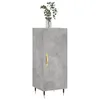Image de vidaXL Buffet Gris bÃ©ton 34,5x34x90 cm Bois d'ingÃ©nierie