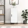 Image de vidaXL Buffet blanc 34,5x34x90 cm bois d'ingénierie828548