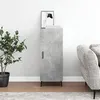 Image de vidaXL Buffet Gris béton 34,5x34x90 cm Bois d'ingénierie828560