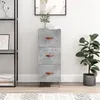 Image de vidaXL Buffet Gris béton 34,5x34x90 cm Bois d'ingénierie828576