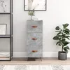 Image de vidaXL Buffet Gris bÃ©ton 34,5x34x90 cm Bois d'ingÃ©nierie