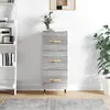 Image de vidaXL Buffet Sonoma gris 34,5x34x90 cm Bois d'ingÃ©nierie