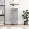 Image de vidaXL Buffet Gris bÃ©ton 34,5x34x90 cm Bois d'ingÃ©nierie