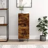 Image de Vidaxl Buffet ChÃªne FumÃ© 34,5x34x90 Cm Bois D'ingÃ©nierie